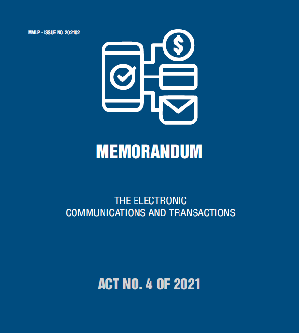 Memorandum The Electronic Communications And Transactions Mulenga Mundashi Legal