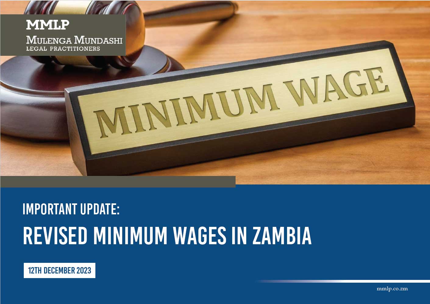 Revised Minimum Wages in Zambia Mulenga Mundashi Legal Practitioners